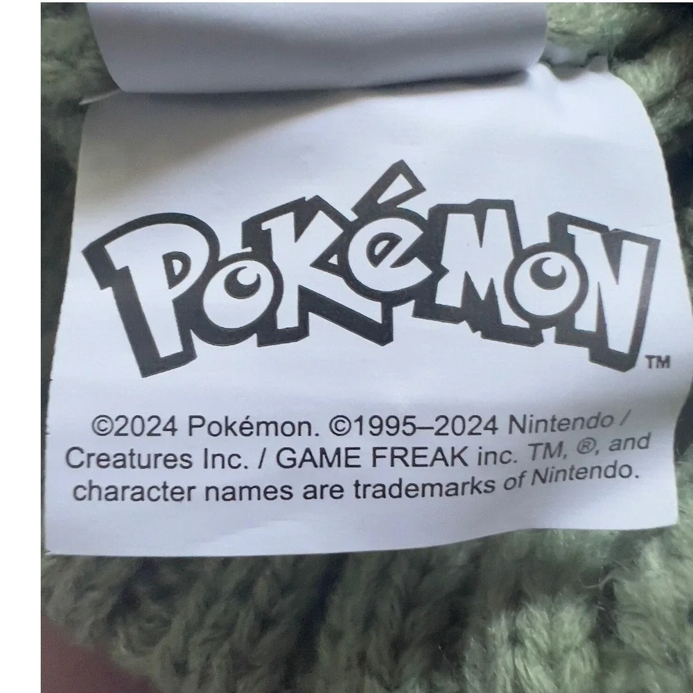 Pokemon‎ Pikachu Electric Type Green Cuff PomPom Hat 2024 Creatures Nintendo TM